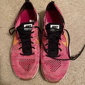 Pink Nike Flyknit Zoom